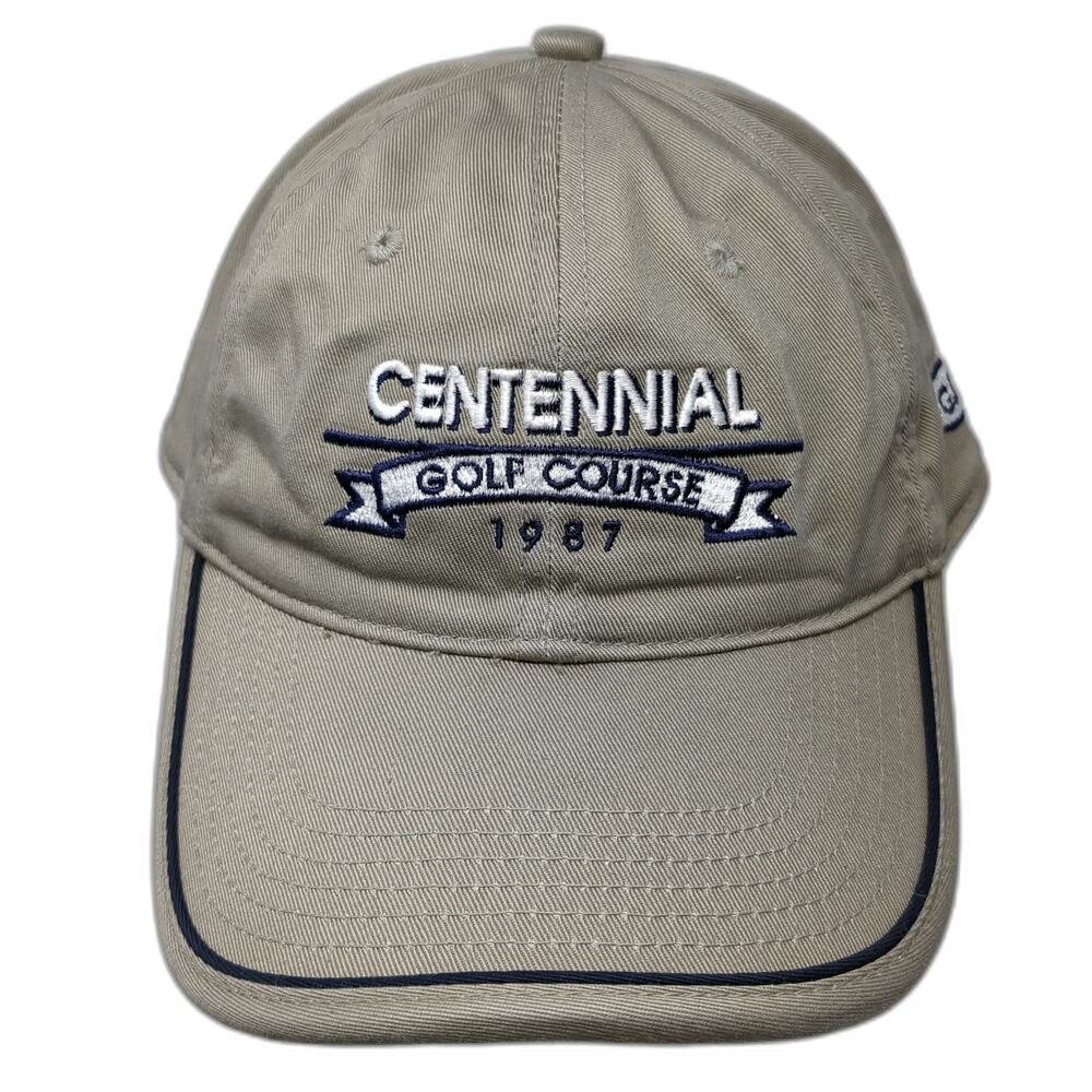 Page & Tuttle Baseball Cap Beige One Size Centennial Golf Course 1987 Logo Hat